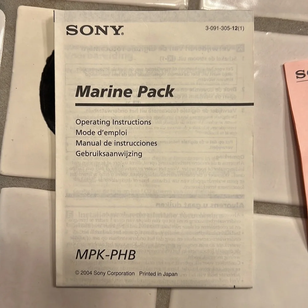 Sony marine pack Cyber-shot MPK-PHB. EUC used once.
